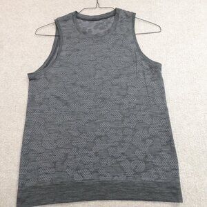 Lululemon Womens     Shirt Gray Small Swiftly Breathe Camouflage Camo Perforated